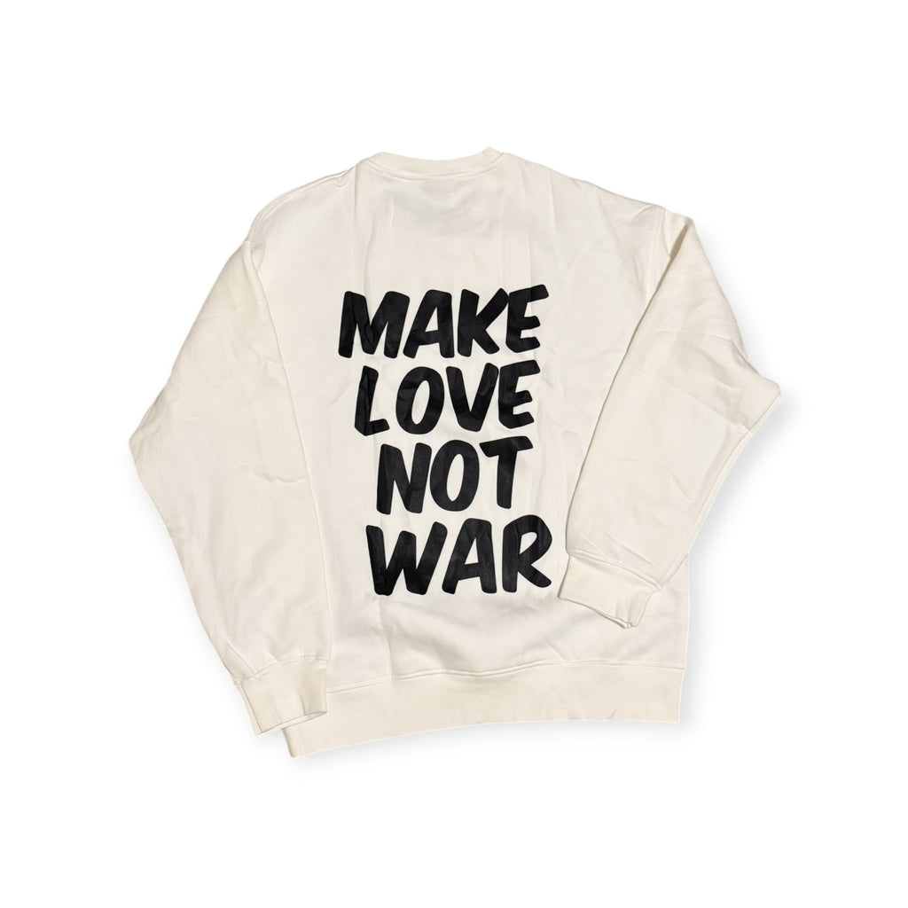 Make Love Not War (MLNW) Crewneck - White