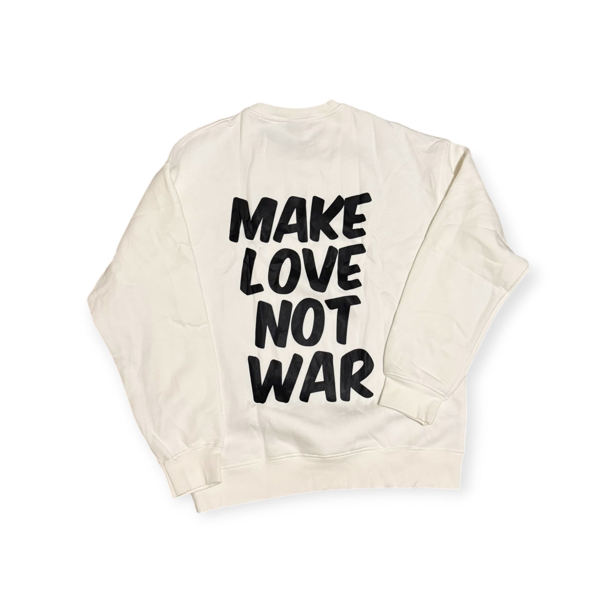 Make Love Not War (MLNW) Crewneck - White