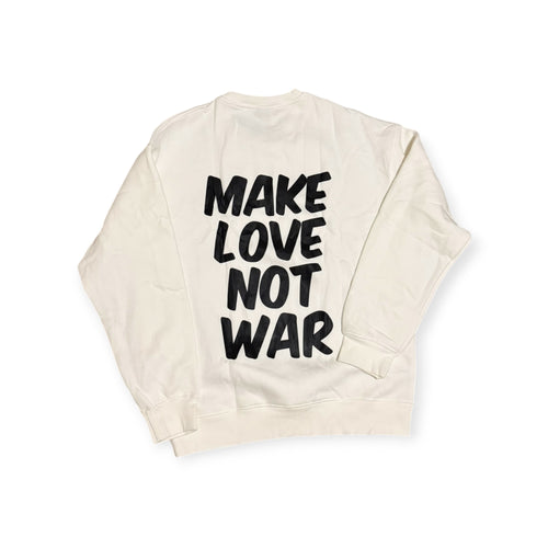 Make Love Not War (MLNW) Crewneck - White