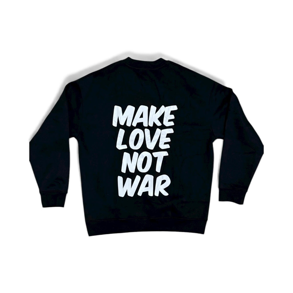Make Love Not War (MLNW) Crewneck - Black