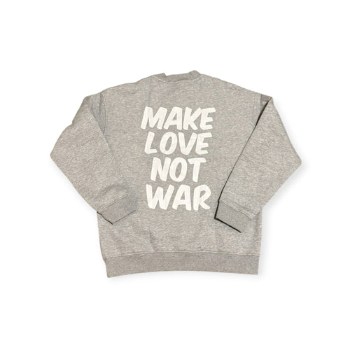 Make Love Not War (MLNW) Crewneck - Gray