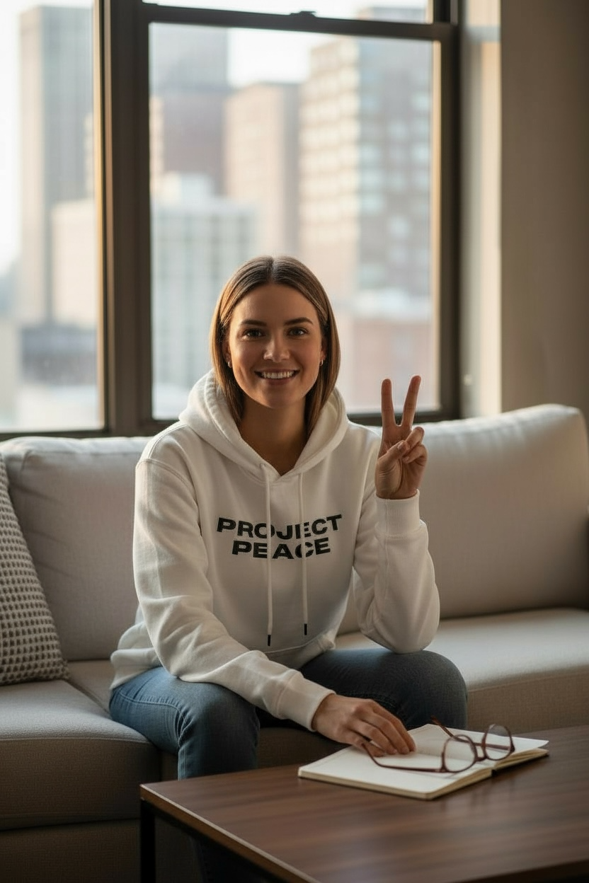 Make Love Not War (MLNW) Pullover - White