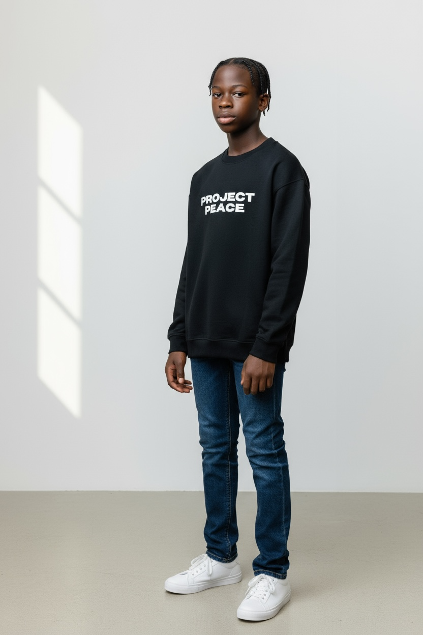 Make Love Not War (MLNW) Crewneck - Black