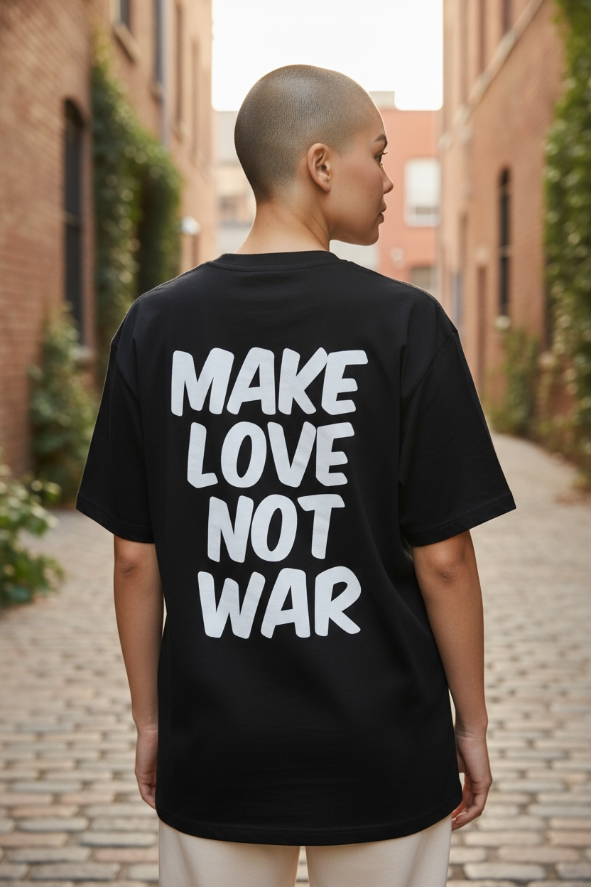 Make Love Not War (MLNW) Shirt - Black