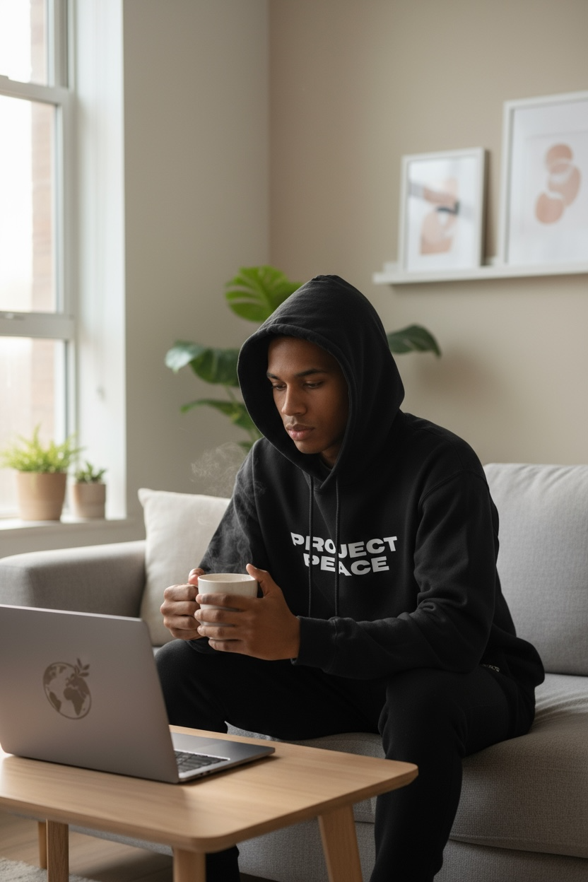 Make Love Not War (MLNW) Pullover - Black