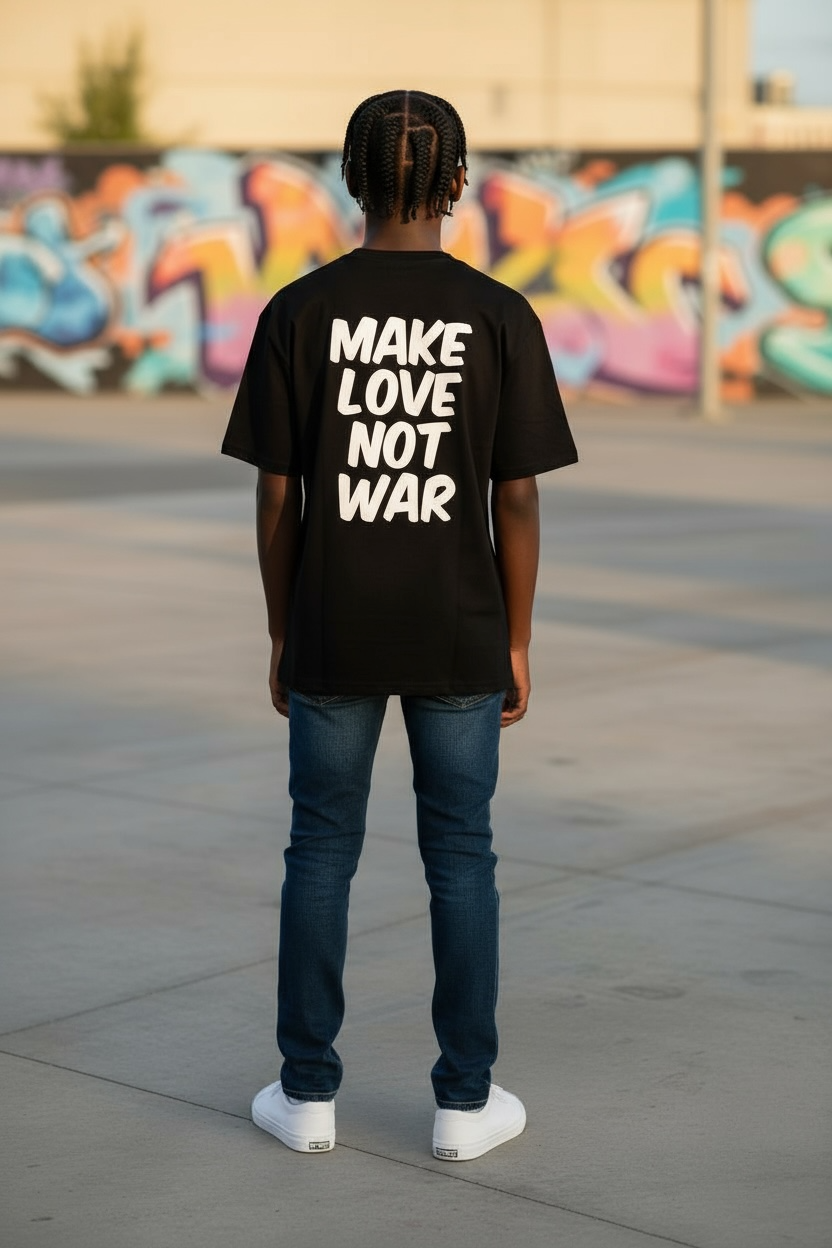 Make Love Not War (MLNW) Shirt - Black