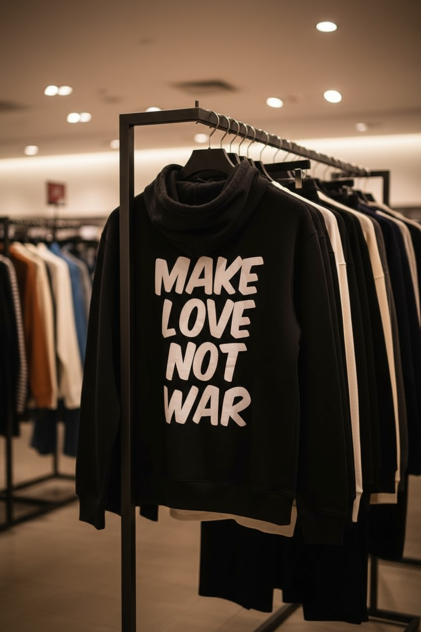 Make Love Not War (MLNW) Pullover - Black