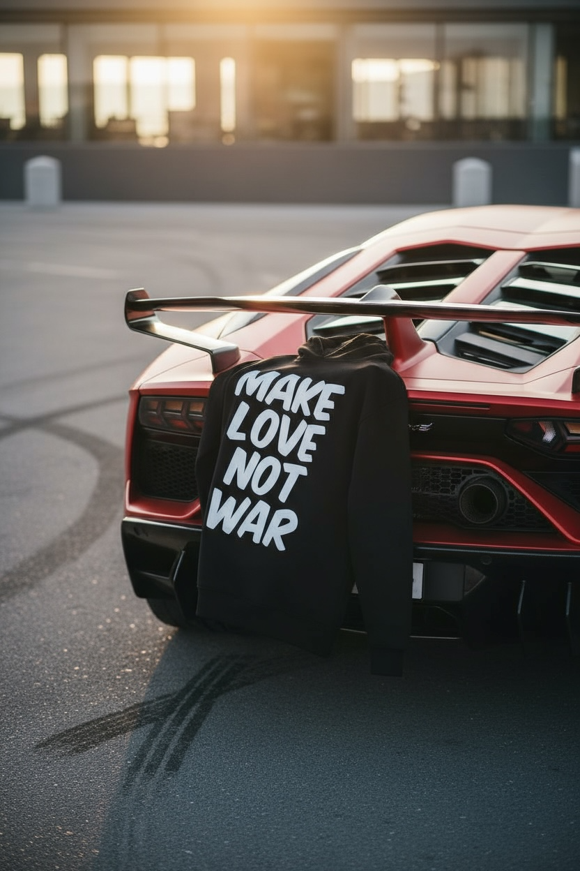 Make Love Not War (MLNW) Pullover - Black