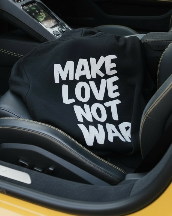 Make Love Not War (MLNW) Pullover - Black